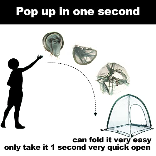 Pop up Gardening Net Cover,36x36x39 inch Pack of 2,Pest Guard Cover for Vegetables Fruits Durable Plant Gardening Net, Pop-Up Chicken Pen for Small Animals Outdoor Run and Pet Enclosure - size: 36x36x39 inches
