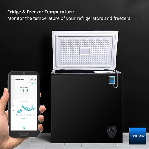 YoLink Smart X3 Version Outdoor Temperature Data Logger with Probe, Thermometer, 1/4 Mile Range, 5+ Years Battery Life, Emails, Text, App Alerts, Alexa, IFTTT. Pool, Hot Tub, Fish Tank. Hub Required! - size: 5-Year Battery