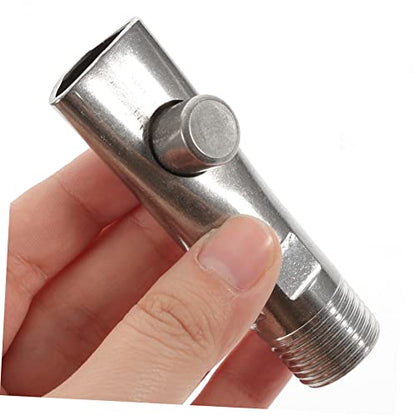 TOYANDONA 5pcs Automatic Pig Waterer Stainless Steel Livestock Feeder Nipple Drinkers for Piglets Farm Accessories Leak Water Supply Tool