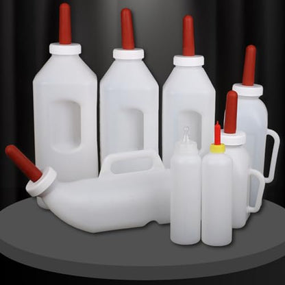 Calf Nursing Bottle 1-5L Large Capacity with Nipple and Handle Livestock Tool Easy Feeding Tool Comfortable Calf Nipple - color: 2 Liters