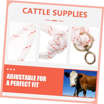 Cattle Halter Portable Braided Rope Halter for Livestock Durable Cattle Supplies Easy to Use and Wear Resistant for Outdoor Traction Fit for Growing