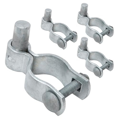 VIVIDA 1-3/8" Chain Link Gate Hinge, Galvanized Male Post Hinge, for 1-3/8" OD Post, Chain Link Fence Hardware, 4 PCS - size: 1-3/8" (4 PCS)