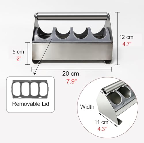 Stainless Steel Pigeon Feeder for Mealworms, Brid Feeder with Separated Fence & Crossbar, Anti-rust Anti-waste Feed Trough, Easy to Install(L20cm/7.9") - size: L20cm/7.9"