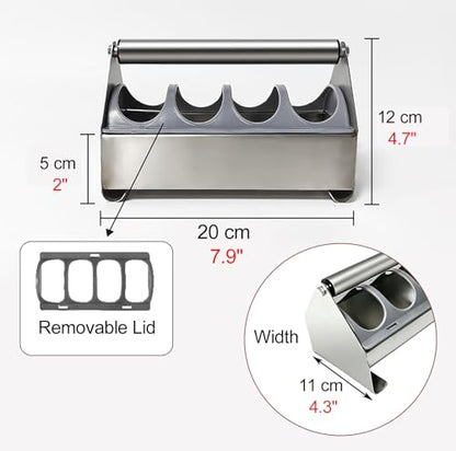 Stainless Steel Pigeon Feeder for Mealworms, Brid Feeder with Separated Fence & Crossbar, Anti-rust Anti-waste Feed Trough, Easy to Install(L20cm/7.9") - size: L20cm/7.9"