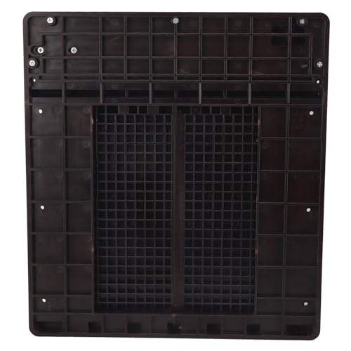 Automatic Chicken Coop Door Opener, Solar Battery Powered with LED Display, Timer Function, Double Doors Electric for Chickens, Ducks, Geese, Easy to Set Opening and Closing Time (Dark Brown) - color: Dark Brown