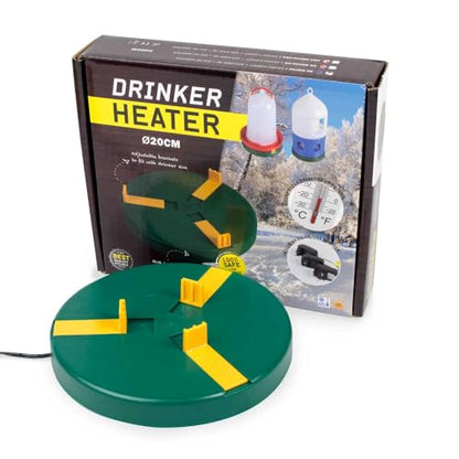 Hatching Time Water Heater and Deicer for Chicken, Duck & Turkey Drinkers - 8" Diameter - Electric Poultry Water Heater for Winter - Portable Design, Prevents Water Freeze for Outdoor Use
