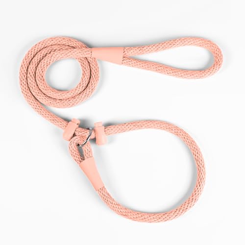 Lynxking Dog Leash Slip Lead Reflective Breathable Rope Comfortable Strong No Pull Slip On Pet Training Lead for Dogs (Pink, Small 3/8 inch x 6ft) - color: Pink, size: Small 3/8 inch x 6ft