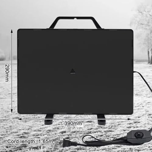 Chicken Coop Heater, 140W Electric Brooder Heater, Poultry Heating Panel, with Handle, Can Be Hung, Temperature Adjustable, for Inside and Outdoor Pet
