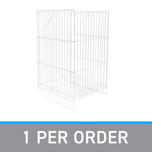 SSWBasics White Wire Dump Bin - 18" X 18" X 30"