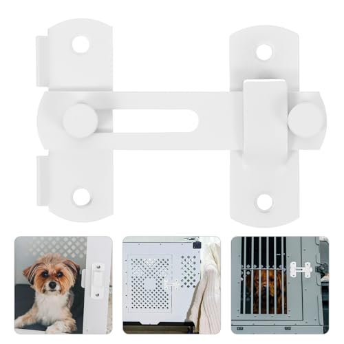 POPETPOP Stainless Steel Pet Heavy Duty Latch for Barn Door Shed and Wooden Fence Rustproof Design with Enhanced Strength for Secure Pet Enclosures Easy Installation