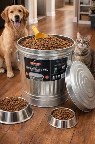 Behrens 6 Gallon Galanized Trash Can - size: 6-Gallon