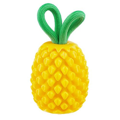 Outward Hound Dental Pineapple Dog Toy & Treat Stuffer, 6.8″ x 3.3″ Pineapple-Scent Interactive Chew for Dogs, Promote Healthy Teeth, Gums & Mental Enrichment, Reduce Boredom & Support Dental Health - color: Pineapple