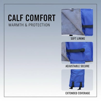 Windproof Calfs Coat with Soft Lining, Calf Saver Blanket, 34.3 X 27.6 in Widened Design, Reflective Stripe, Polyester Material, Abdomen Protection for Young Calves