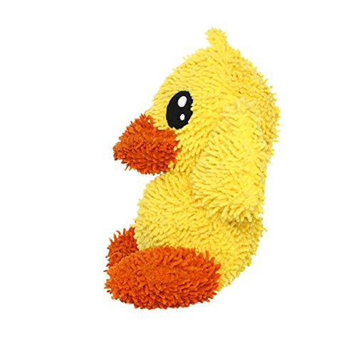 MIGHTY® 2 Pack Microfiber Large Duck Ultra Durable Plush Dog Toy | Multiple Layers & Reinforced Seams , Washable and Floats , Mighty® Construction - color: 2PK Yellow Duck