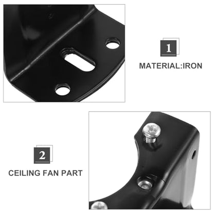 Garneck Universal Ceiling Fan Mounting Bracket Kit for Cathedral Canopy - Sloped Ceiling Fan Adapter Box - Ceiling Fan Parts for Living Room, Bedroom