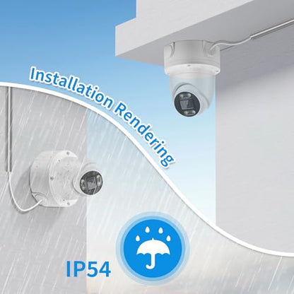 【Security Camera Junction Box】 ABS Universal Security Camera Mount Bracket for Bullet/Dome CCTV Camera 4 Pack | Waterproof Junction Box - size: 4 Pack