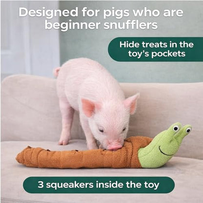 Mini Pigs Snuffle Toy for Interactive Foraging Rooting Enrichment Toy Play Slow Feeding Enrichment Toys for Cat Dogs Ferret (1)