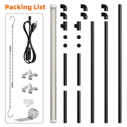 Bstrip Grow Light Stand, 2ft 24W Grow Light for Indoor Growing, Full Spectrum LED Plant Light for Seed Starting, Height Adjustable, Large 29.5" L x 18.3" W x 26.0" H - size: Large 29.5" L x 18.3" W x 26.0" H
