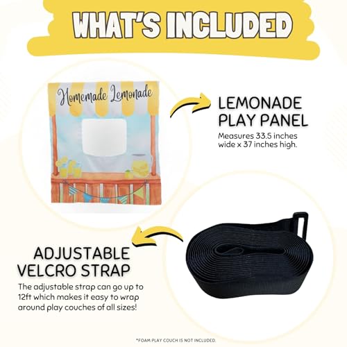 Couch Swag Play Panel for Childrens Foam Sofa Kids Couch (Lemonade Stand) - style: Lemonade Stand