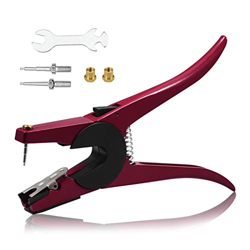 Ear Tag Applicator for Cows Cattle Goat Sheep Pig Animal Ear Tag Pliers Livestock Tool with 2 Replaceable Needle Pins