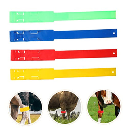 LIOOBO 4pcs Household Poultry Straps Chicken Ring Leg Sign Straps Animal Leg Bands Cold Frost and Heat Resistant