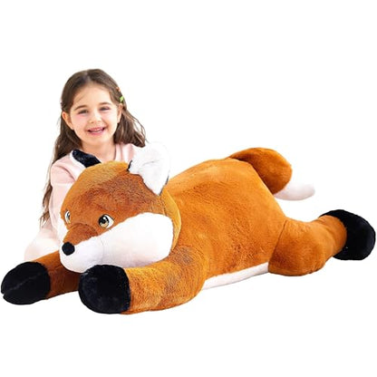 IKASA Giant Fox Stuffed Animal Plush Toy, 30" Large Big Soft Toys for Kids Girls Boys Girlfriend Childrens - style: Fox