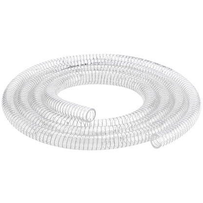 1/2"id-25ft PVC Reinforced Tubing Steel Wire Suction Flexible Hose Vinyl Tubing Heavy Duty PVC Vacuum Hose Drain Fuel Oil Gas Water for Marine Bilge Pump Pond Spa - size: 1/2"ID, style: 25 feet