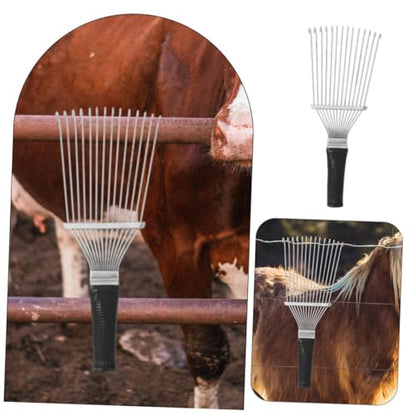 VANZACK 2Pcs Lightweight Deshedding Tool for Grooming Brush Cattle Shedding Brush Portable Goat Hair Remover for Clothes Carpets and Travel Compact and Effortless Use