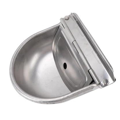 Dpofirs Large Capacity Animal Water Bowl | Automatic Stainless Steel Drinking Trough Dispenser for Livestock Dogs Horses Cows Easy