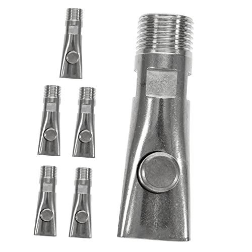 TOYANDONA 5pcs Automatic Pig Waterer Stainless Steel Livestock Feeder Nipple Drinkers for Piglets Farm Accessories Leak Water Supply Tool