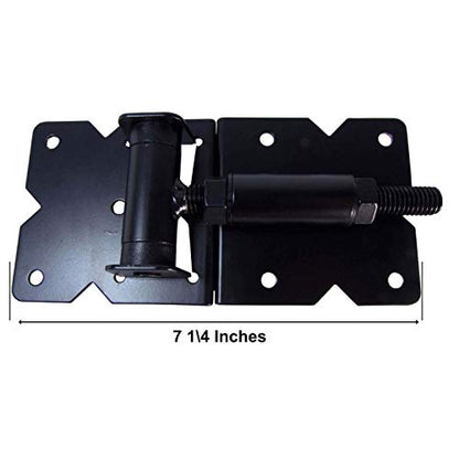 Vinyl Fence Hardware Kit - Black Gate Hinges & Latch for PVC Fencing - size: Black - Each