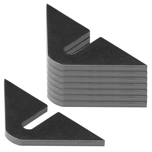 8 Pack Weld On Chain Keeper Gate Latch for 1/4" or 5/16" Chain, Fence Door | 1/4" Thick Plate