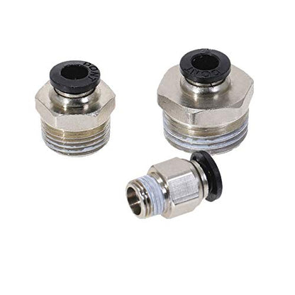 Beduan Push to Connect Fitting, 5/16" Tube OD x 3/8" NPT Thread Male Straight Pneumatic Air Fitting (Pack of 10) - size: 5/16"OD-3/8"NPT