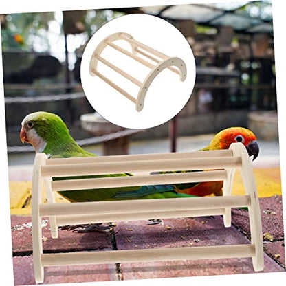UKCOCO Natural Wooden Chicken Perch for Chick Brooder Rod Training Rack and Roosting Bar for Chicken Coop Chick for Young Birds and Poultry