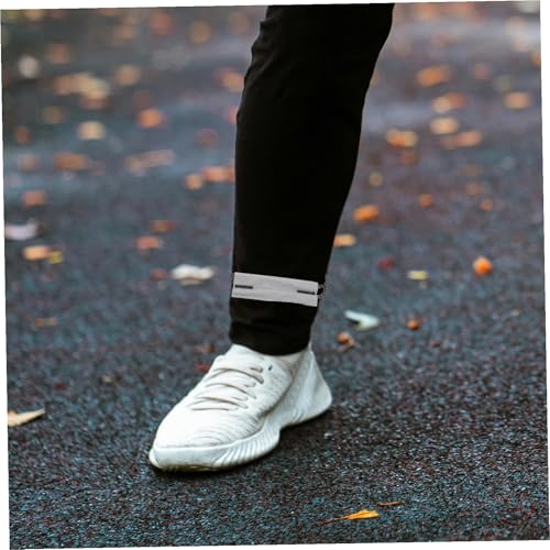 2pcs Reflective Leg Straps for Night Running and Cycling Elastic Pants Blousing Garters for Outdoor Activities Adjustable and Portable Leg Belts for Hiking and Camping