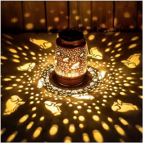 Frog Solar Lanterns Outdoor Waterproof Hanging Solar Lights Frog Gifts for Women Men Metal Decorative LED Frog Lanterns for Garden Decor,Yard,Patio,Lawn,Tabletop,Pathway,Landscape - style: Frog