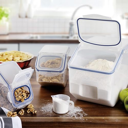 Lock & Lock Bulk Storage Bins Food Storage Container with Wheels (50.72-Cup) - size: 50.72-Cup