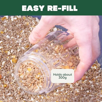 Omlet Poppy Chicken Peck Toy | Interactive Foraging & Pecking Enrichment Toy for Hens | Slow-Feed Treat Dispenser | Reduces Boredom & Feather Pecking | 300g Feed Capacity | 2 Designs - style: Poppy