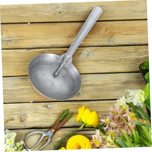 Iron Ladle Spoon for Feeding Livestock Heavy-Duty Scoop and Farm Animals Handle Water and Dipper for Homesteaders and Farmers