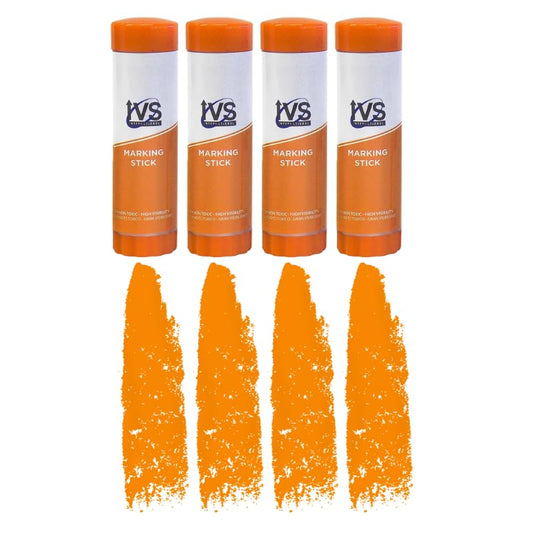 Twist Livestock Marking Sticks – 4 Pack | Orange | Livestock | Weather-Resistant Identification Markers for Cattle, Sheep, Goats & Pigs | Twist-Up Design for Clean Agricultural Use - color: Orange