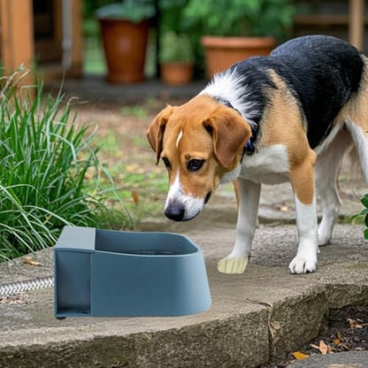 Enjoying Automatic Dog Water Dispenser with 59" Metal Water Pipe, Auto Fill Dog Water Bowl for 3/4" or 1/2" Male End Faucet, Large Automatic Waterer for Dogs Cats Chicken Pigs Livestock