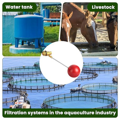 Stainless Steel Float Valve for Water Tank and Trough, 1/2-3/4 Inch Size Options for Reliable Water Level Management in Various Applications with Durable Build(0.78in) - size: 20m'm/0.78inch