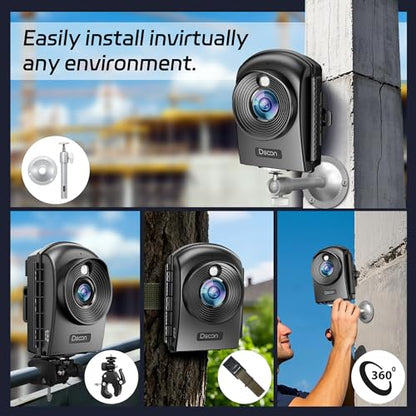 Dsoon Time Lapse Camera,1080P HD Timelapse Camera Outdoor,110° Wide Angle & 2.4" LCD Screen,180 Days Standby for Record Construction, Weather, Plant,Drawing(64GB TF Card Included) - style: TL2100-6