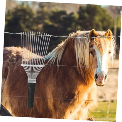 2Pcs Livestock Hairbrush Ergonomic Cattle Clean Brush Horse Grooming Tool for Soft Elastic Design for Effortless Fabric Grooming Portability