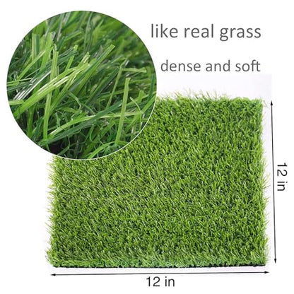 Hamiledyi Chicken Nesting Box Pads, 6 Pcs Artificial Grass Rug Carpet Synthetic Turf Mat Nest Box Bedding for Chicken Coop Pet Garden Lawn Indoor Outdoor 12"x12" - size: 6 Pcs Green
