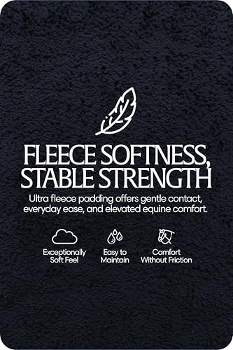 Equinavia Saga Fleece Padded Breakaway Halter - Navy - Pony - color: Navy, size: Pony