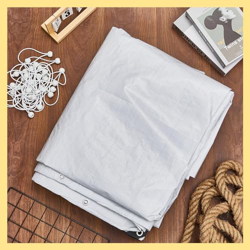 10 x 20 ft Heavy Duty Carport Canopy Waterproof Garage Car Shelter Tarp Tent for Car Canopy Replacement Cover with 50 Ball Bungees, Only Top Cover, Frame is Not Included - style: 10 x 20 ft