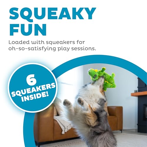 Outward Hound Squeaker Matz Plush Gator Dog Toy, Small - size: Small (Pack of 1)