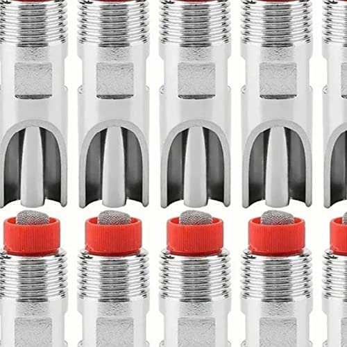 Dioche Hog Nipple10Pcs Stainless Steel Automatic Nipple Waterer Feeder, Adjustable Water Drinker for Pigs, Cattle & Sheep, Leakproof & Durable Design
