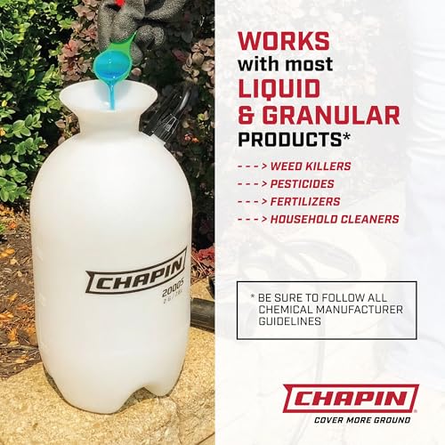 Chapin 1-Gallon Pump Sprayer, Easy Use for Home & Garden, 2pk | Durable lightweight tank; ideal for weed control, plant care and cleaning with adjustable nozzle, long hose and easy pump - style: 1 Gallon, 2 Pack